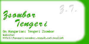 zsombor tengeri business card